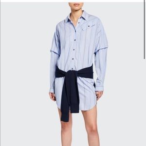 derek lam io cosby flannel tie dress